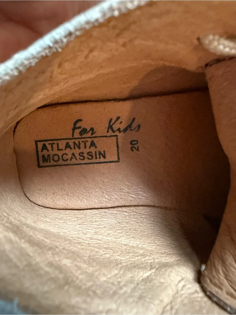 Atlanta Mocassin Gold Metallic Leather Baby Mocs